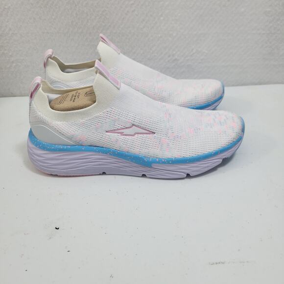 Avia White Trimmed in Blue Slip On Sneakers Size 9M 81524-2693 - Picture 4 of 8